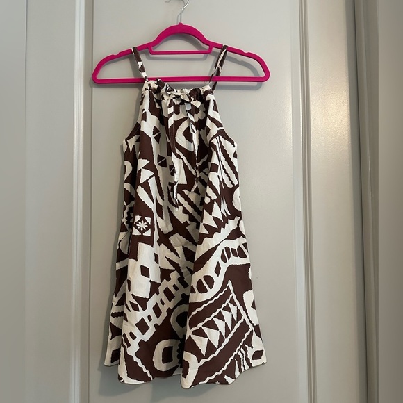 BDG Eva Tie-Front Ruched Strap Trapeze Mini Dress - Picture 5 of 8